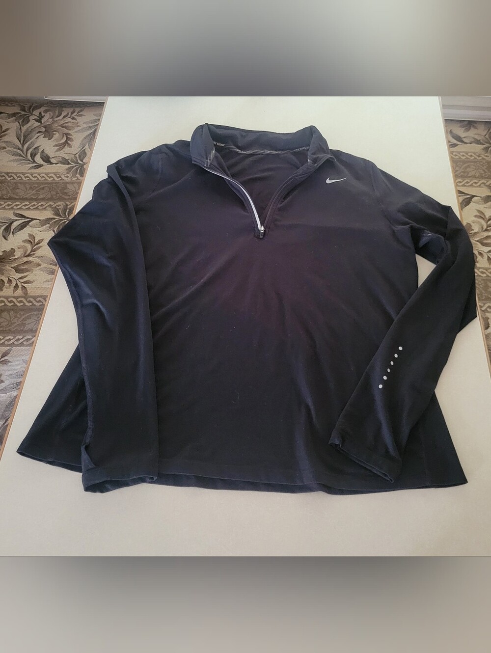 Nike Black Quarter-Zip Performance Long-Sleeve Shirt